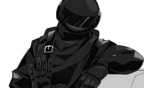 Biker Fanart, Masked Character Art Male, Masked Pfp, Black Among Us, Black Imposter, Among Us Black, Masked Character, Rainbow Six Siege Art, Marvel Comics Superheroes