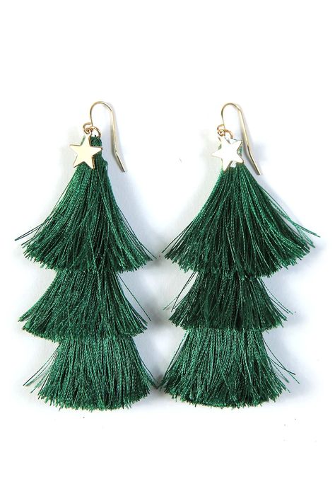 Women's Clothing | Tipsy Elves Christmas Cute Outfits, Diy Jewelry Bracelets, Xmas Earrings, Green Tassel Earrings, Outfits For Christmas, Blue Tassel Earrings, Christmas Jewellery, Tipsy Elves, Christmas In The City