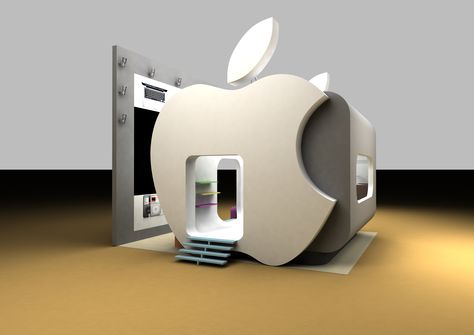 apple exhibition Small Booth Design, Event Entrance Design, Small Booth, Booth Exhibition, Trade Exhibition, Office Wall Design, Small House Design Exterior, Exhibition Stall, Exhibition Stands