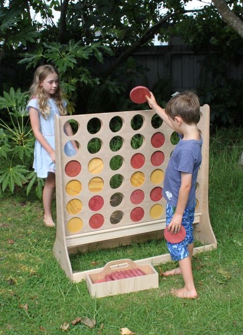 Giant Connect 4, Outdoor Wedding Games, Diy Yard Games, Outside Games, Connect 4, Giant Games, Garden Games, Wood Games, Wooden Games