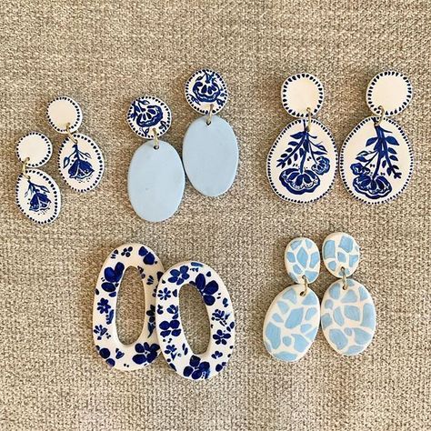 Handmade Clay Jewelry, Polymer Earrings, Polymer Clay Jewelry Diy, Clay Jewelry Diy, Accessories Diy Jewelry, Ceramic Jewelry, Diy Schmuck, Bijoux Diy, Polymer Clay Crafts