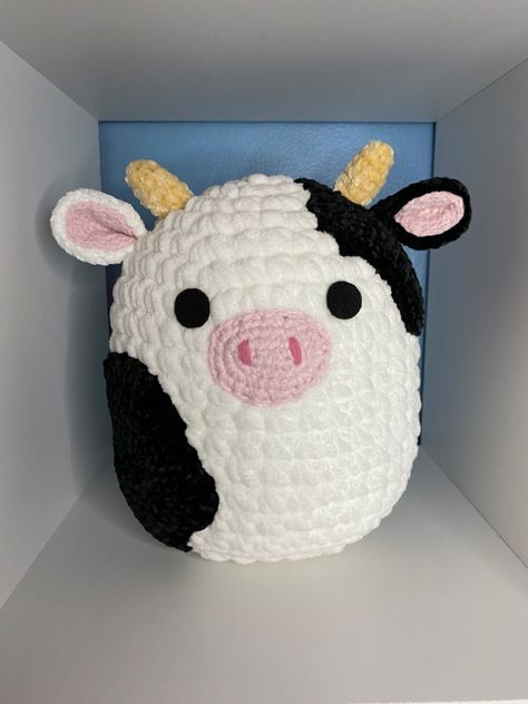 Easy Crochet Animals, Basket Pattern, Crochet Cow, Crochet Business, Kawaii Crochet, Beginner Crochet Projects, Fun Crochet Projects, Crochet Animal Patterns, Crochet Diy