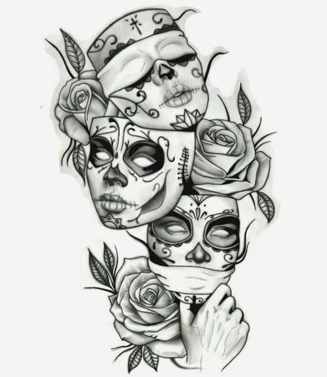 Tato Mandala, Sleeve Filler, Tattoo Sleeve Filler, Catrina Tattoo, Skull Girl Tattoo, Chicano Tattoos, Chicano Art Tattoos, Sugar Skull Tattoos, Floral Tattoo Sleeve