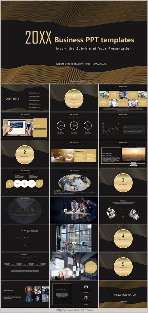 Black and Gold Style Business PowerPoint Templates Gold Powerpoint, Powerpoint Templates Free Download, Business Ppt Templates, Planning Business, Color Pallete, Powerpoint Template Free, Business Powerpoint Templates, Template Google, Ppt Template