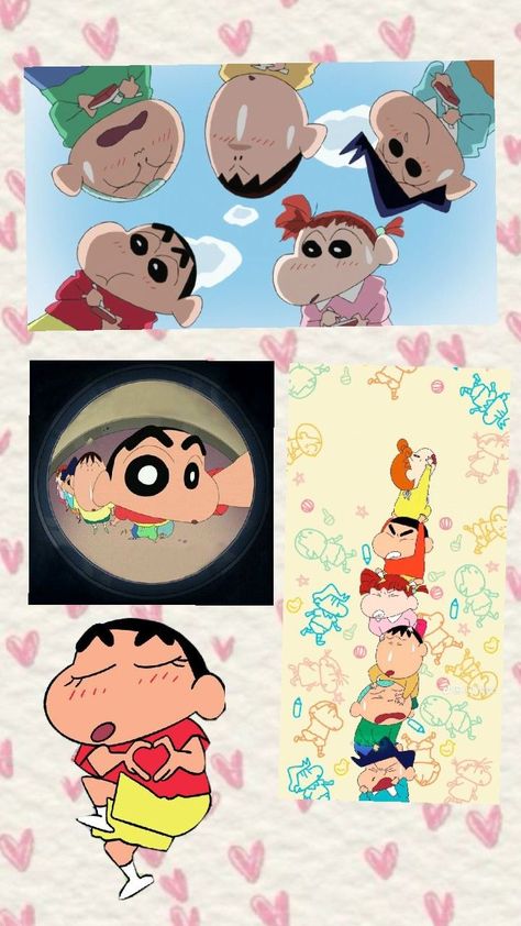 collage of shinchan Collage