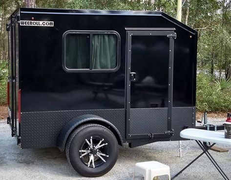 Building A Trailer Camper, Squaredrop Camper Diy, Custom Cargo Trailers, Mini Campers, Diy Camping Trailer, Tent Trailer Remodel Diy, Diy Teardrop Camper, Tent Trailers, Diy Trailer