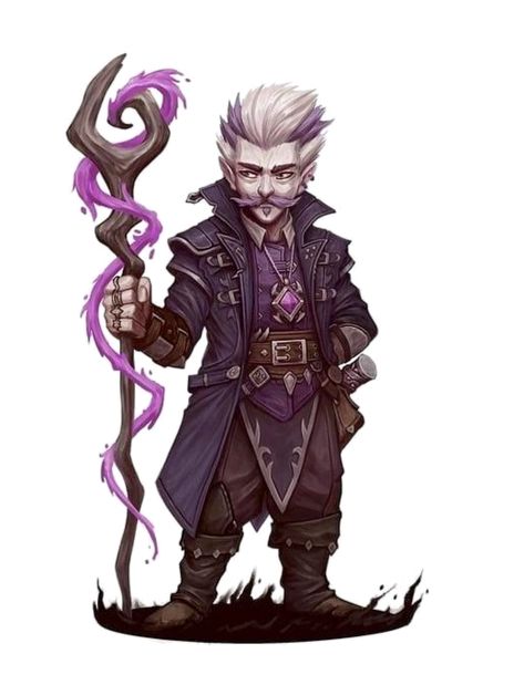 Dnd Halfling, Gnome Dnd, Dnd Sorcerer, Warlock Dnd, Types Of Magic, Pathfinder Character, Heroic Fantasy, Paintings And Drawings, Oc Art