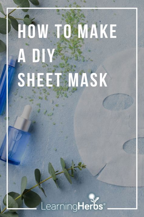 Diy Sheet Mask Recipes, Halal Skincare, Diy Sheet Mask, Dry Skin Diy, Best Sheet Masks, Masks Skincare, Body Care Recipes, French Beauty Secrets, Herbal Skin Care