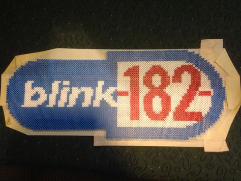 Blink 182, Hama Beads, Perler Beads, Clock, Beads