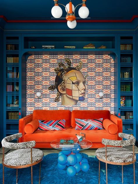 Estilo Kitsch, Maximalism Interior, Art Deco Style Interior, Maximalist Interior, Eclectic Interior Design, Interior Design Art, Eclectic Interior, Maximalism, Interior Projects