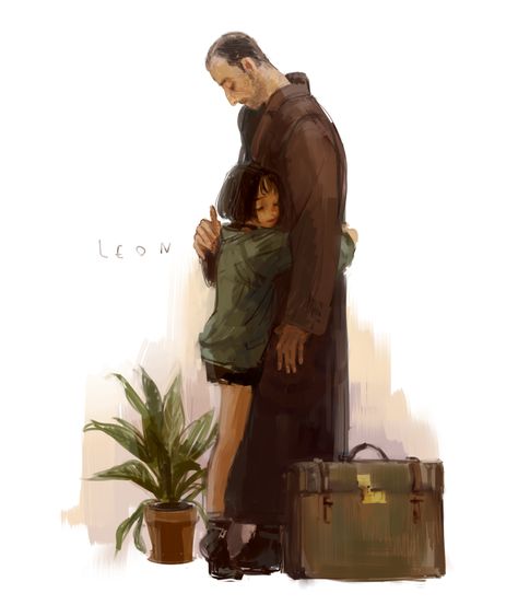 Leon: the professional ART - Leon and Mathilda Matilda And Leon Art, Leon And Matilda, The Professional Leon, Matilda Leon, Leon And Mathilda, Professional Leon, Natalie Portman Leon, Leon Matilda, Mathilda Lando