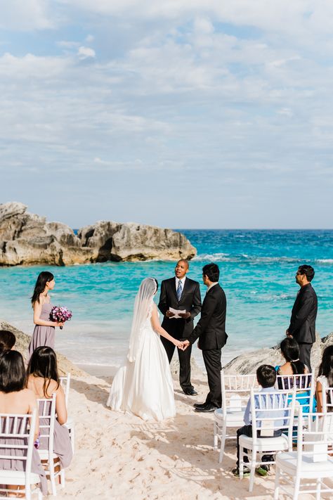 Ayumi and Vijay's Intimate Bermuda Wedding | Intimate Weddings - Small Wedding Blog - DIY Wedding Ideas for Small and Intimate Weddings - Real Small Weddings #wedding #weddingideas #weddingphotographer #weddingphotography #intimatewedding #weddinginspiration #weddingdetails #howtoplanawedding #destinationwedding #beachwedding #destinationweddingbeach #bermudawedding #weddinginspiration #weddinginspo San Antonio Wedding Photography, Bermuda Wedding, Bhldn Bridesmaid, Diy Wedding Ideas, Beach Wedding Reception, Beach Wedding Cake, Wedding Intimate, Small Weddings, Wedding Reception Locations