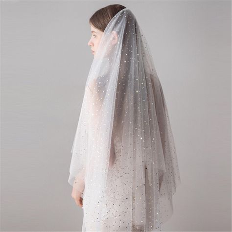 Star Veil, Fingertip Wedding Veils, Ivory Bridal Veil, Ivory Wedding Veils, White Veil, Drop Veil, Veil Length, Fingertip Veil, Bride Veil