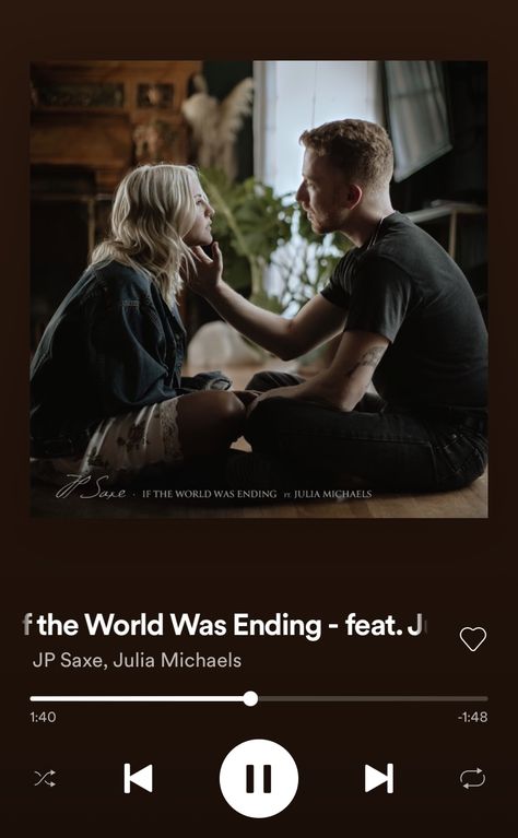 Jp Saxe, Indie Playlist, If The World Was Ending, Julia Michaels, Gloomy Day, I Call You, Mood Songs, Song Lyrics Wallpaper, Song Playlist