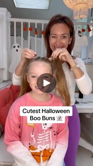 158K views · 2.4K reactions | BOO BUNS!Cutest Halloween Hairstyle ever!!! SAVE this!! How cute are these and SO EASY!! LOVE!! | At Home With Shannon | At Home With Shannon · Original audio Boo Buns, At Home With Shannon, Halloween Hairstyle, Venus Of Willendorf, Halloween Hair, Halloween Boo, Cute Halloween, Kids Hairstyles, Buns