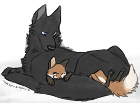 Stile as a fox,and Derek as the wolf Stiles Teen Wolf, Teen Wolf Fan Art, Teen Wolf Art, Teen Wolf Ships, Teen Wolf Stiles, Wolf Love, Wolf Drawing, Canine Art, Derek Hale