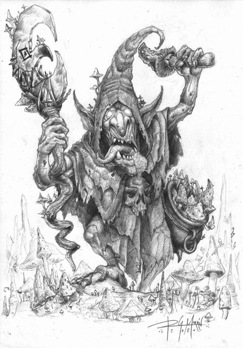 Night Goblin, Warhammer Fantasy Roleplay, Goblin Art, Lotr Art, Fantasy Drawings, Fairy Artwork, The Serpent, Warhammer Art, Concept Art Character