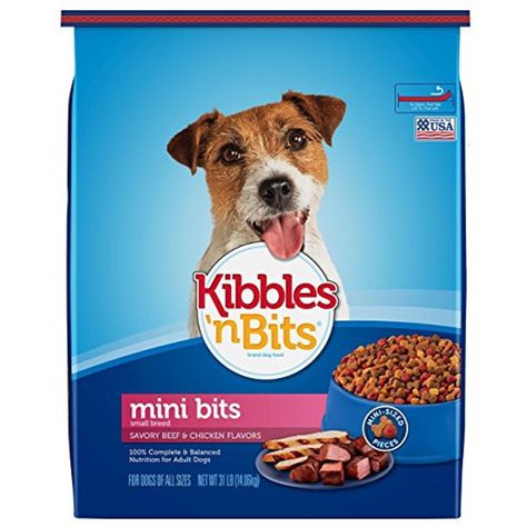 Kibbles 'n Bits 31 lb Mini Bits Small Breed Savory Beef & Chicken Flavors Dry Dog Food, Large ~~ You can read more reviews of the product by visiting the link on the image. (This is an affiliate link and I receive a commission for the sales) Oven Roast Beef, Bacon Steak, Mini Bites, Dog Food Brands, Spring Vegetables, Chicken Flavors, Dry Dog Food, Oven Roast, Small Dog Breeds