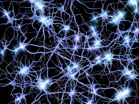 Computer artwork of nerve cells or neurons firing. Nerve Cells, Brain Art, Nerve Cell, Science Photos, Dark Places, Photo Library, Buy Prints, Wall Artwork, Nerve