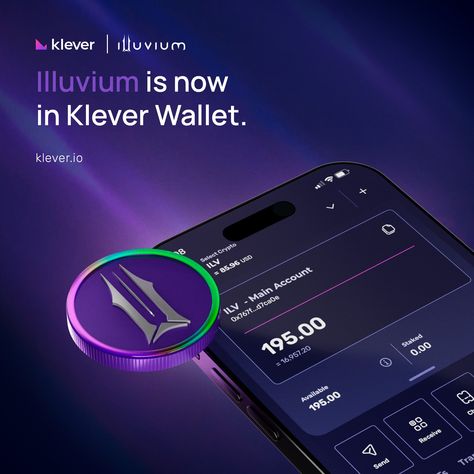 Must say $ILV looks good in Klever Wallet 😉 What can you do with @illuviumio #ILV, you asked? ✅ Securely Store $ILV ✅ Send & Receive ✅ Buy with low fees Instagram Design Layout, Motion Backgrounds, Mobile Ui Design, Social Media Design Inspiration, Contents Design, Social Media Banner, Event Poster, Instagram Design, Experience Design