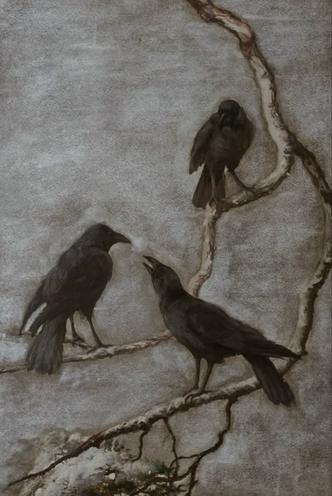 Rabe Tattoo, Winter Branches, Crows And Ravens, Museum Of Fine Arts Boston, Crow Art, Raven Art, Black Birds, Momento Mori, Crows Ravens