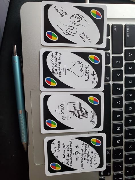 These are my ideas for custom cards. Uno Diy Cards, Blank Uno Cards Ideas, Uno Blank Wild Card Ideas, Custom Uno Cards Ideas, Uno Wild Card Ideas, Uno Customizable Cards Ideas, Uno Cards Drawing, Diy Card Games, Uno Card Ideas