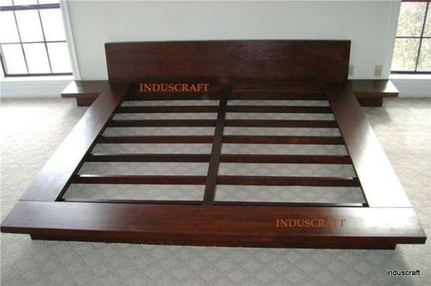 Steel Bed Design, Platform Bed Designs, Wood Bed Design, Wooden Platform Bed, Bed Frame Design, Wooden Bed Design, Modern Bedroom Interior, Bed Design Modern, Bed Furniture Design