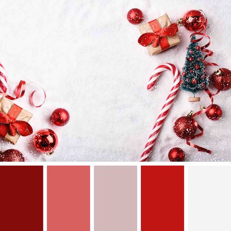 28 Beautiful Christmas Color Palettes (2022) • Colors Explained Rustic Color Palettes, Xmas Color, Christmas Palette, Christmas Colour Schemes, Planner Themes, Christmas Color Palette, Red Shades, Winter Color Palette, Bows Diy Ribbon