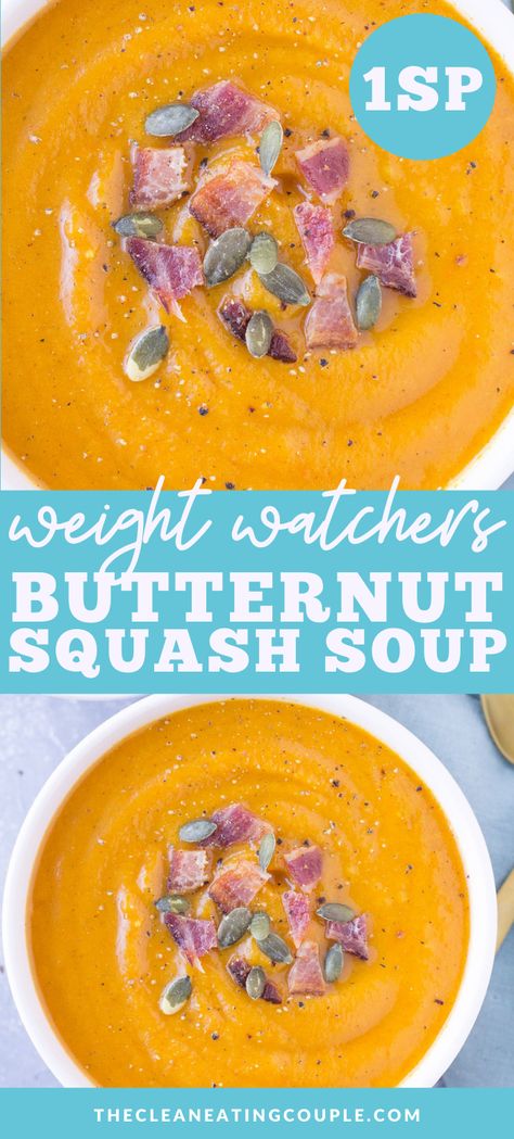 Paleo Butternut Squash Soup, Healthy Butternut Squash Soup, Healthy Butternut Squash, Food School, Easy Butternut Squash, Easy Whole 30 Recipes, Easy Clean Eating Recipes, Butternut Squash Recipes Soup, Gluten Dairy Free