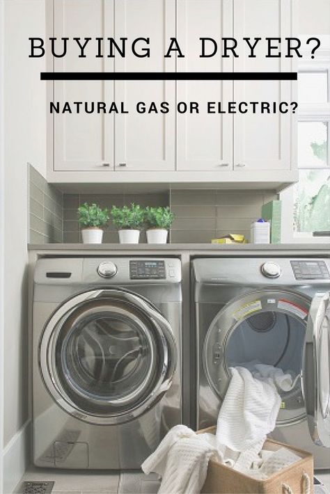 Should I buy a gas or electric dryer? Which helps save more and is better for the environment? Food Gadgets, Energy Efficient Appliances, Gas Dryer, Gas Cans, Gas And Electric, The Environment, Pros And Cons, Propane, Energy Efficient