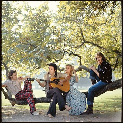 An outtake from the 'Wild Life' album cover shoot in Osterley Park, #London #1971 Paul will reissue ‘Wild Life’ and ‘Red Rose Speedway’ ＋ ‘Wings 1971-73’ on 7th December as part of his GRAMMY-winning Archive Collection. Full details at PaulMcCartney.com #PaulMcCartney #Wings #LindaMcCartney #DennyLaine #DennySeiwell #HenryMcCullough #WildLife #RedRoseSpeedway Denny Laine, Wings Band, Beatles Girl, Paul Mccartney And Wings, Paul And Linda Mccartney, Sir Paul, Linda Mccartney, Life Cover, King Of Pop