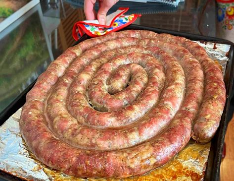 Ukrainian Recipes Traditional, Ukrainian Sausage Recipes, Mettwurst Recipe, Russian Sausage, Ukrainian Meat On A Stick, Hungarian Sausage Recipe, Ukrainian Shishliki, Homemade Vienna Sausage, How To Make Venison Summer Sausage