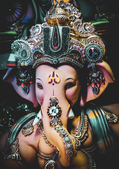 Ganpati. Download this photo by Mohnish Landge on Unsplash Photos Of Ganesha, Ganesh Ji Images, Ganpati Bappa Wallpapers, Jai Ganesh, Ganpati Bappa Photo, Ganesh Lord, Shri Ganesh Images, Happy Ganesh Chaturthi Images, Ganesh Chaturthi Images