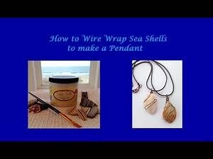 shell wire wrapping - Yahoo Video Search Results Diy For Beginners, Easy Jewelry, Dixie Belle Paint, Jewelry Making Project, Shell Necklace, Shell Necklaces, Easy Tutorial, Clear Coat, Wire Wrap