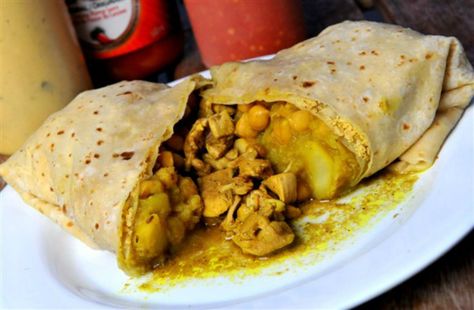 #curry #roti #trinidad #trinicooking #caribbeancuisine Trinidad Roti, Chicken Roti, Barbados Food, Trinidadian Recipes, Trinidad Recipes, Trini Food, Roti Recipe, Caribbean Cuisine, Island Food