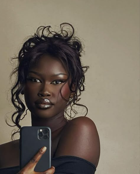 Dark Skin Beauty, Dark Skin Makeup, Dark Skin Women, Cute Makeup, Brown Skin, Black Is Beautiful, Pretty Face, Look Fashion, Beauty Skin