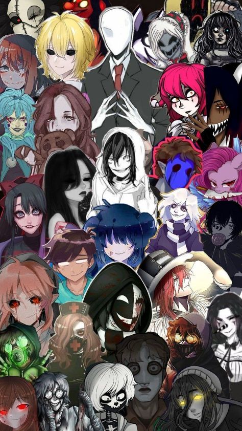 Creepypasta Wallpaper, All Creepypasta Characters, Creepypasta Proxy, Creepy Pasta Family, Creepypasta Cute, Bts Jungkook Birthday, Creepypasta Characters, Slenderman, Horror Characters