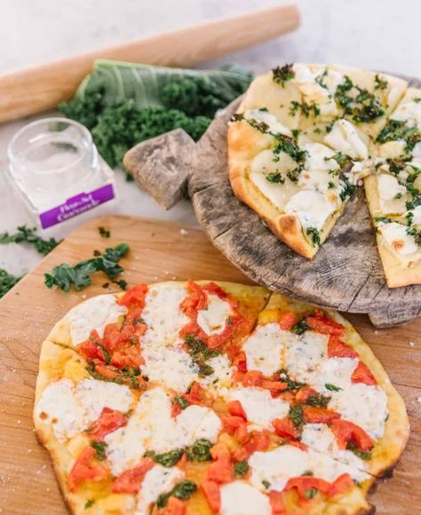 White Kamut Pizza Kamut Recipes, The Food Nanny, Kamut Flour, Einkorn Recipes, Sourdough Pizza Crust, Sourdough Pizza, Roll Recipes, Baking Stone, Pizza Recipes Homemade