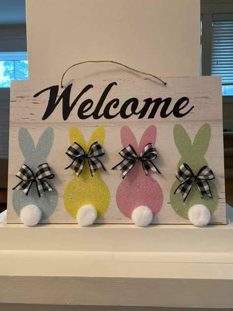 Easter Items To Make And Sell, Spring Wood Craft Ideas, Spring Crafts For Adults To Sell, Wood Bunny Crafts, Wood Easter Crafts, Spring Craft Ideas To Sell, Easter Crafts For Adults Diy, Spring Wood Crafts To Sell, Spring Crafts To Sell