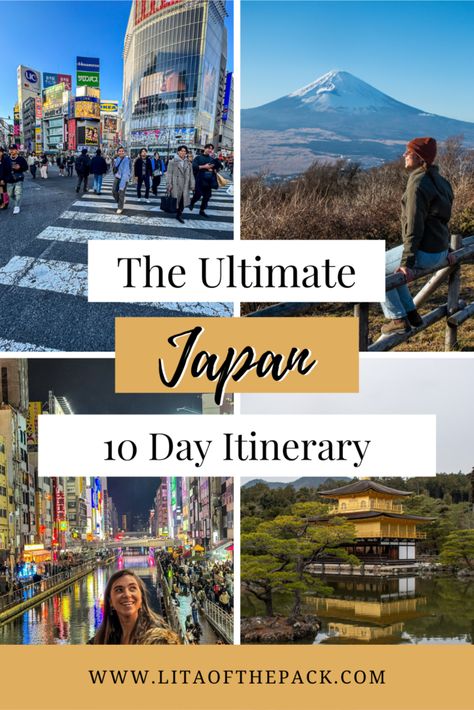 The Best 10 Day Japan Itinerary - Lita of the Pack Japan Itinerary 10 Days, Itinerary Template Free, Asia Travel Outfit, Japan Itinerary, Serene Nature, Couple Travel, Itinerary Template, Top Travel Destinations, Mount Fuji