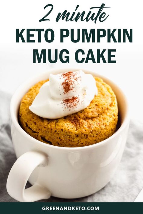 Keto Pumpkin Desserts, Pumpkin Mug Cake, Cake Mug, Keto Mug Cake, Pumpkin Desserts, Keto Pumpkin, Pumpkin Mug, Homemade Pumpkin Puree, Pumpkin Cream Cheeses