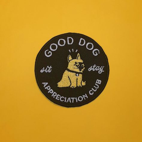 An embroidered iron on patch to express your truest appreciation for Good Dogs. ☺️Size: 2.5" x2.5"Adhesive backing Dog Collage, Custom Hard Hats, Custom Wall Stickers, Dog Brand, Good Dogs, Hard Hat Stickers, Dog Patch, Good Dog, Custom Eyes