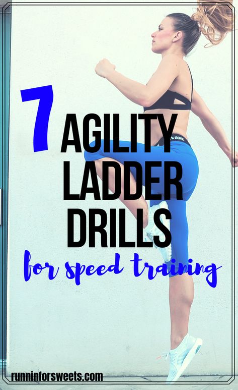 Speed Ladder Workout, Agility Ladder Workout Soccer, Ladder Workout Exercises Agility, Workouts For Speed And Agility, Softball Ladder Drills, Ladder Drills Workouts, Speed Ladder Drills, Ladder Exercises Workouts, Agility Workouts Speed Training