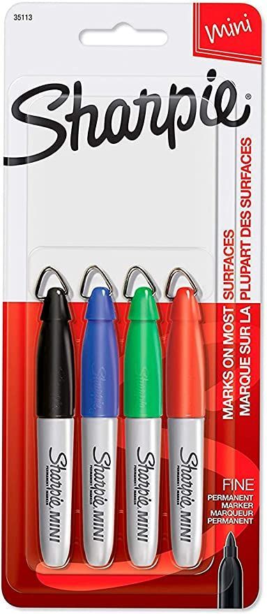 SAN35113PP - Sharpie Mini Markers Mini Sharpie, Sharpie Permanent Markers, Autograph Book, Sharpie Pens, Mini Marker, Sharpie Markers, Autograph Books, Keychain Clip, Sharpie Art