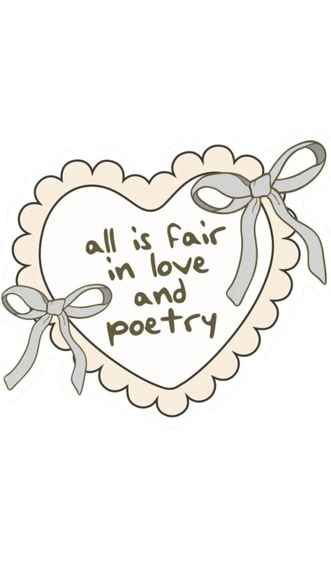 "All is fair in love and poetry," Taylor Swift sticker! Perfect to celebrate her new album. Durable vinyl sticker Safe from from scratches, water & sunlight.#StickerBookFun #StickerBookLove #StickerBookAddict #StickerBookObsessed #StickerBookCommunity Poetry Posters, All Is Fair In Love, Kindle Stickers, Book Community, Unique Layout, Taylor Swift Album, Taylor Swift Wallpaper, Taylor Swift Lyrics, T Swift