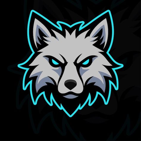 Wolf mascot logo template | Premium Vector #Freepik #vector #nature #dog #business #sign Wolf Mascot, Nature Dog, Wolf Logo, Vector Nature, Dog Business, Sports Logo Design, Texture Graphic Design, Cool Robots, Animation Art Character Design