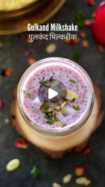 Malvika Hada Kumar | Recipe Developer on Instagram: "Gulkand Milkshake🌹🥛🍯- As gulkand is known for its cooling properties, this one is a must try in summers.

It is refreshing, cools down your body and needs just 4-5 basic ingredients. 😍

It will reduce all the heat related problems such as fatigue, lethargy, acidity, stomach heat and is also very good for kids.😰

So try this one, and let me know how you liked it.

Detailed recipe is pinned 📌 in comments.

#gulkand #milkshake #explore" Gulkand Recipes, Gulkand Recipe, Summer Refreshers, Recipe Developer, Indian Cooking Recipes, Milkshake Recipes, Tea Time Snacks, Shake Recipes, Indian Cooking