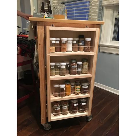 Timber Tree Cabinets Mitchell On the Wall Spice Rack & Reviews | Wayfair Spice Rack Plans, Mounted Spice Rack, Wall Spice Rack, Countertop Spice Rack, Rotating Spice Rack, Wall Mounted Spice Rack, Wooden Spice Rack, Hollow Core Doors, Pot Rack Hanging