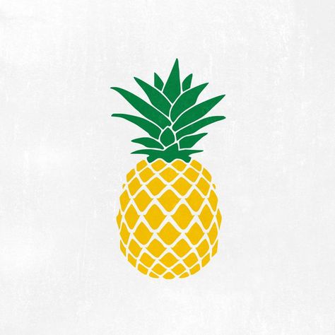 Pineapple Clipart, Pineapple Svg, Silhouette Cameo Files, Distressed Font, Art Hobby, Beach Svg, Hobby Gifts, Svg Summer, Summer Svg