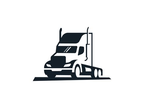 American truck by Otto P¨¢ncz¨¦l Transportation Logo, Logistics Logo, Road Logo, Truck Icon, Truck Logo, Art Industry, Logistics Transportation, 99 Design, Graphic Tshirt Design